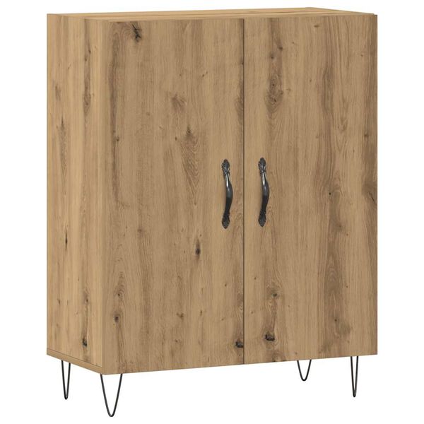 vidaXL Credenza Rovere Artigianale 69,5x34x90 cm in Legno Multistrato