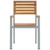 vidaXL Sedia da Giardino 8 pcs Marrone 56 x 57 x 87 cm