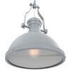 vidaXL Lampadario Grigio Rotondo E27