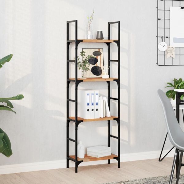 vidaXL Mensole da Parete 4 pz 40x20x2 cm Legno Acacia Rifinito a Olio