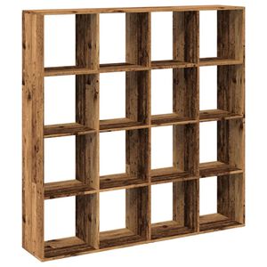 vidaXL Libreria Legno Antico 137,5x29x137,5 cm in Legno Multistrato
