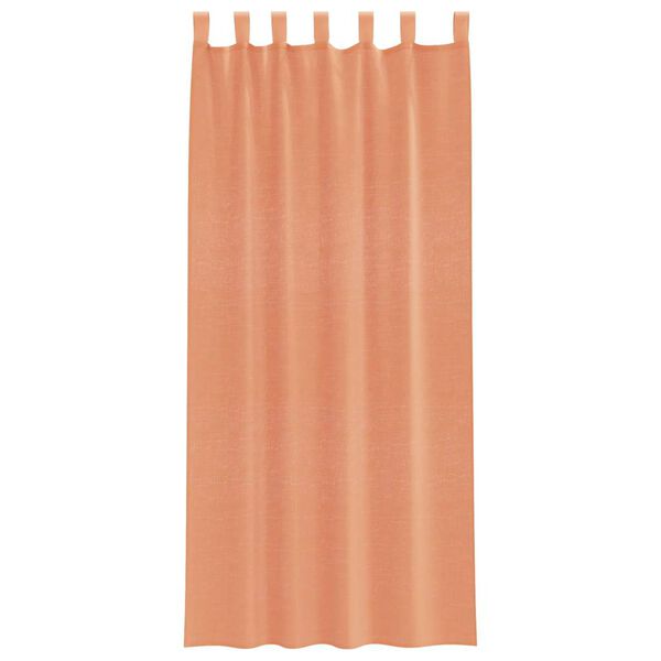 vidaXL Tende in Voile con Passanti 2 pz Terracotta 140x225 cm
