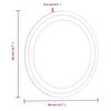 vidaXL Specchio da Bagno LED 40 cm Rotondo