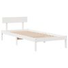 vidaXL Letto senza Materasso Bianco 75x190 in Legno Massello di Pino