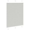 vidaXL Tenda Plissettata Grigio Chiaro 110x100 cm Larghezza Tessuto