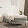 vidaXL Struttura Letto a Rete a Molle Grigio Chiaro 90x190 cm Velluto