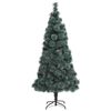 vidaXL Albero di Natale artificiale illuminato pre-addobbato con set di palline