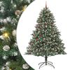 vidaXL Albero di Natale artificiale con 300 LED Verde 210 cm