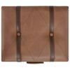 vidaXL Sgabello con Contenitore 40 cm in Similpelle Marrone