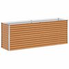 vidaXL Letto rialzato da giardino 195 x 50 x 68 cm Acciaio zincato