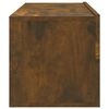 vidaXL Mobili TV Parete 2pz Rovere Fumo 100x30x30 cm Legno Multistrato