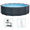 Intex Set Piscina Fuori Terra Graphite Gray Panel 478x124 cm