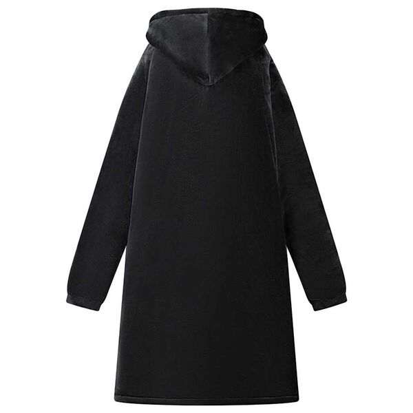 vidaXL Felpa coperta Nero s Pile e Flanella