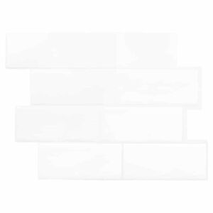 vidaXL Piastrella subway 10 pcs Bianco 29.4 x 21.4 cm
