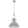vidaXL Lampadario Grigio Rotondo E27