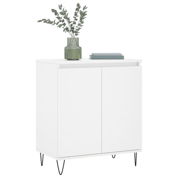 vidaXL Credenza Bianca 60x35x70 cm in Legno Multistrato