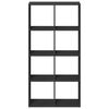 vidaXL Libreria Divisorio Nera 69,5x29x137,5 cm in Truciolato