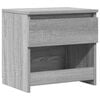 vidaXL Comodino Rovere Grigio 40x30x39 cm Legno Ingegnerizzato