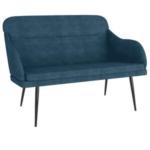 vidaXL Panca Blu 110x76x80 cm in Velluto