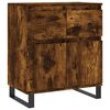 vidaXL Credenza Rovere Fumo 60x35x70 cm in Legno Multistrato