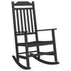 vidaXL Sedia a dondolo Nero 84 x 65 x 114 cm Resina