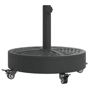 vidaXL Base per Ombrellone con Ruote per Pali &Oslash;38/48 mm 27 kg Rotonda