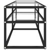 vidaXL Mobile Porta TV Trasparente 140x40x40,5 cm in Vetro Temperato