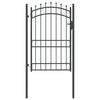 vidaXL Cancello della recinzione con punte EMMEN 200 x 100 cm