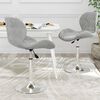 vidaXL Sedie da Pranzo Girevoli 2 pz Grigio Chiaro in Velluto