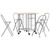 vidaXL Set Tavolo e Sedie 5 pz Pieghevoli in MDF