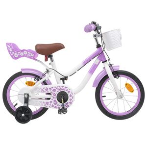 vidaXL Bicicletta per Bambini 12 Pollici per bambini di 2-4 anni Viola