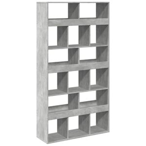 vidaXL Libreria Grigio Cemento 100x33x187,5 cm in Truciolato