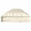 vidaXL Cuscino Crema 150 x 40 x 8 cm Tessuto Oxford