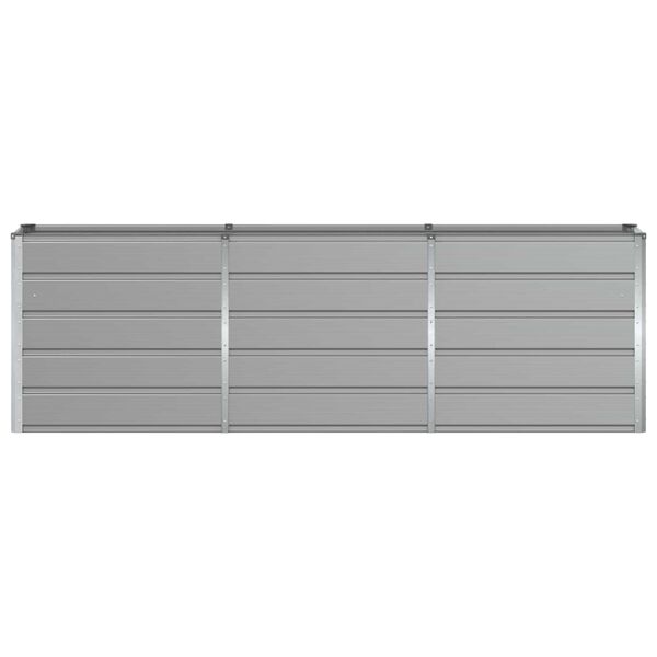 vidaXL Fioriera Grigio chiaro 160 x 40 x 75 cm Acciaio