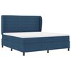 vidaXL Letto a molle con materasso Blu 180 x 200 cm Tessuto