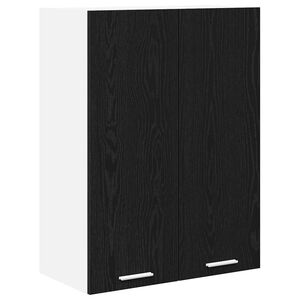 vidaXL Armadio pensile Rovere Nero 60 x 31 x 80 cm Legno multistrato