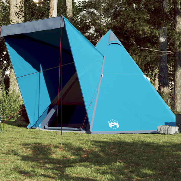 vidaXL Tenda Familiare Tipi per 6 Persone Blu Impermeabile