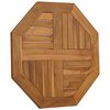 vidaXL Piano per Tavolo 60x60x2,5 cm Ottagonale Legno Massello di Teak