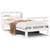 vidaXL Giroletto con Testiera Bianco 75x190 cm Legno Massello di Pino