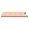 vidaXL Piano per Scrivania 100x(45-50)x2,5 cm Legno Massello di Faggio