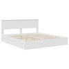 vidaXL Letto con Contenitore Bianco 180 x 200 cm Legno multistrato