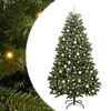 vidaXL Albero di Natale artificiale Verde 210 cm PVC e Metallo