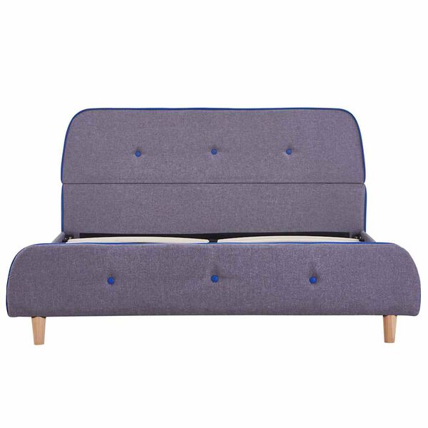 vidaXL Giroletto senza Materasso Grigio Chiaro 135x190 cm in Tessuto