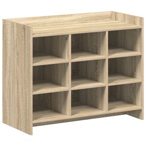vidaXL Mobile per scarpe Rovere Sonoma 85 x 39,5 x 70 cm