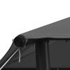 vidaXL Gazebo 3x3 m Antracite in Tessuto e Acciaio 180 g/m²