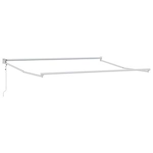 vidaXL Electric Awning Frame 3,5 x 2,5 m Bianco