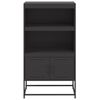 vidaXL Credenza Nera 68,5x38,5x123,5 cm in Acciaio