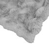 vidaXL Coperta in Pelliccia di Coniglio Finta Grigio 240 x 270 cm