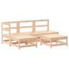 vidaXL Set Salotto da Giardino 5 pz in Legno Massello di Pino