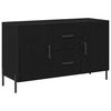vidaXL Credenza Rovere Nero 100 x 36 x 60 cm Legno ingegnerizzato